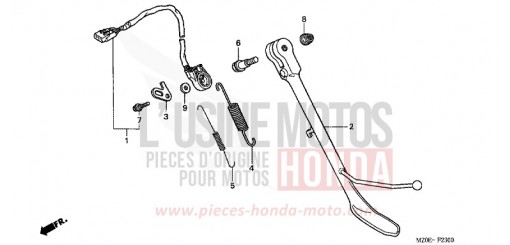 CAVALLETTO LATERALE GL1500C2 di 2002